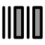 Barcode icon with duotone standard style