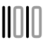 Barcode icon with twotone rounded style