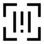 Barcodescan icon with stroke sharp style