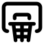 Basketballhoop icon with solid standard style
