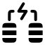 Batteriesenergy icon with solid rounded style