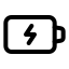 Batterycharging icon with stroke standard style