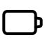 Batteryempty icon with stroke standard style