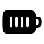Batteryfull icon with solid rounded style