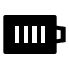 Batteryfull icon with solid sharp style