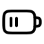 Batterymedium icon with stroke rounded style