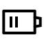 Batterymedium icon with stroke sharp style