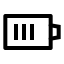 Batterymedium icon with stroke sharp style