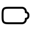 Battery icon with stroke rounded style