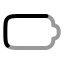 Battery icon with twotone rounded style