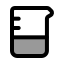 Beaker icon with duotone standard style