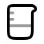 Beaker icon with twotone rounded style