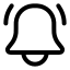 Bellring icon with stroke rounded style