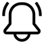 Bellring icon with stroke sharp style