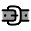 Belt icon with duotone rounded style
