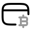 Bitcoincreditcard icon with twotone rounded style