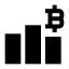 Bitcoingraph icon with solid sharp style