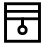 Blinds icon with stroke sharp style