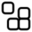 Blockgame icon with stroke standard style