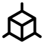 Blockchain icon with stroke standard style