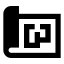 Blueprint icon with solid sharp style