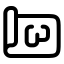 Blueprint icon with stroke rounded style