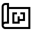 Blueprint icon with stroke sharp style