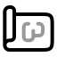 Blueprint icon with twotone rounded style