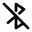 Bluetoothnotconnected icon with solid standard style