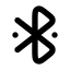 Bluetooth icon with twotone rounded style