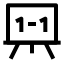 Boardmath icon with stroke sharp style