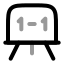 Boardmath icon with twotone rounded style