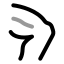 Bodypartleg icon with twotone rounded style