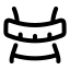 Bodyweight icon with stroke rounded style