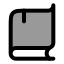 Book icon with duotone rounded style