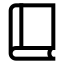 Book icon with stroke sharp style