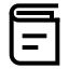 Book icon with stroke sharp style