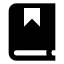 Bookbookmark icon with solid sharp style