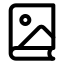 Bookimage icon with stroke standard style