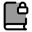 Booklock icon with duotone standard style