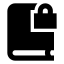Booklock icon with solid sharp style