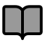 Bookopen icon with duotone standard style