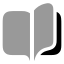 Bookopen icon with bulk rounded style