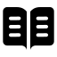 Bookopentext icon with solid standard style