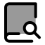 Booksearch icon with duotone standard style