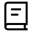 Booktext icon with stroke sharp style
