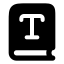 Booktype icon with solid rounded style