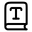 Booktype icon with stroke rounded style