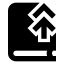 Bookup icon with solid sharp style