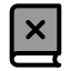 Bookx icon with duotone standard style